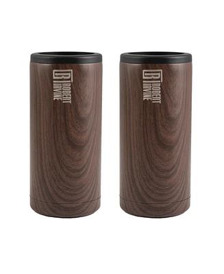 Robert Irvine by Cambridge Insulated Slim Can Coolers, Set of 2