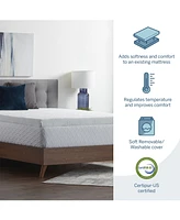 Lucid Dream Collection by Lucid 3" Gel Memory Foam Mattress Topper