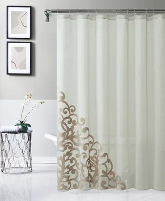 Dainty Home Natalie Shower Curtain, 70" W x 72" L