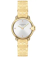 Coach Women's Arden Gold-Tone Bracelet Watch 28mm