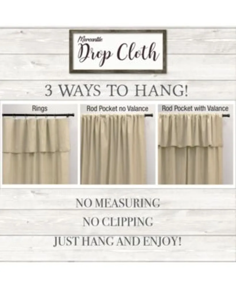 Mercantile Drop Cloth Curtain Collection