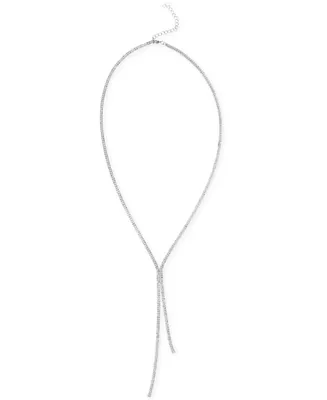 I.n.c. International Concepts Silver-Tone Rhinestone Long Lariat Necklace, 28" + 3" extender