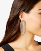 I.n.c. International Concepts Gold-Tone Rhinestone Chain Loop Statement Earrings, Created for Macy's