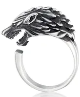 Andrew Charles by Andy Hilfiger Men's Wolf Ring Stainless Steel