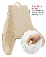 Nestl Shredded Memory Foam Reading Backrest Pillow