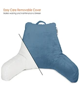 Nestl Shredded Memory Foam Reading Backrest Pillow