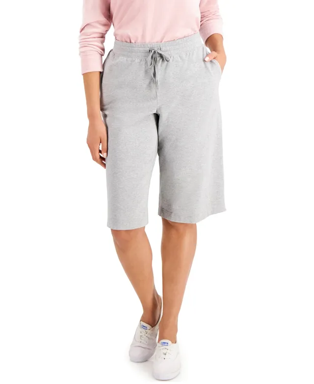 Karen Scott Drawstring-Waist Skimmer Shorts, Created for Macy's