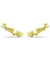 Giani Bernini Heart Ear Crawler Earrings 18k Gold Over Sterling Silver or