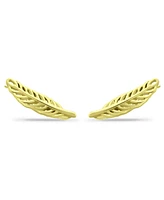 Giani Bernini Feather Ear Crawler Earrings 18k Gold Over Sterling Silver or