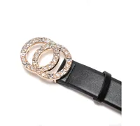 I.n.c. International Concepts Double-Circle Rhinestone Belt, Created for Macy's