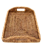 Artifacts Rattan 14" Rectangular Tray