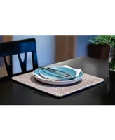 Artifacts Rattan Square Placemat - Off