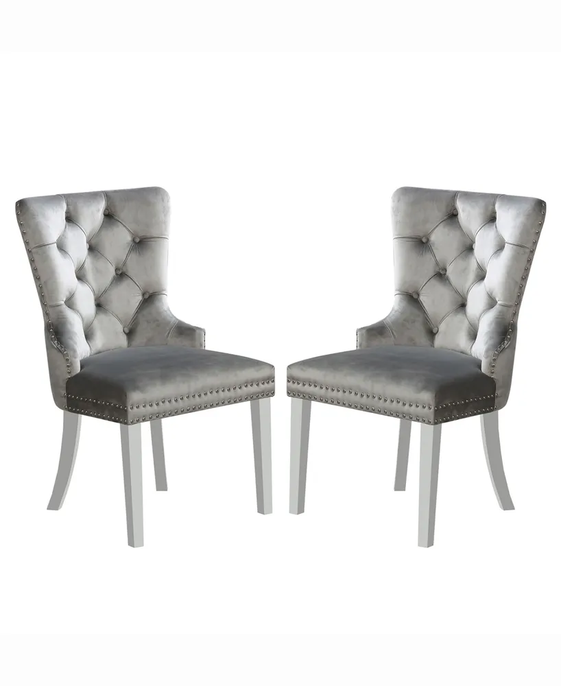Furniture of America Brindabella Tufted Chairs, Set of 2