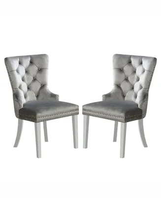 Furniture of America Brindabella Tufted Chairs, Set of 2