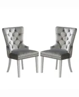 Furniture of America Brindabella Tufted Chairs, Set of 2