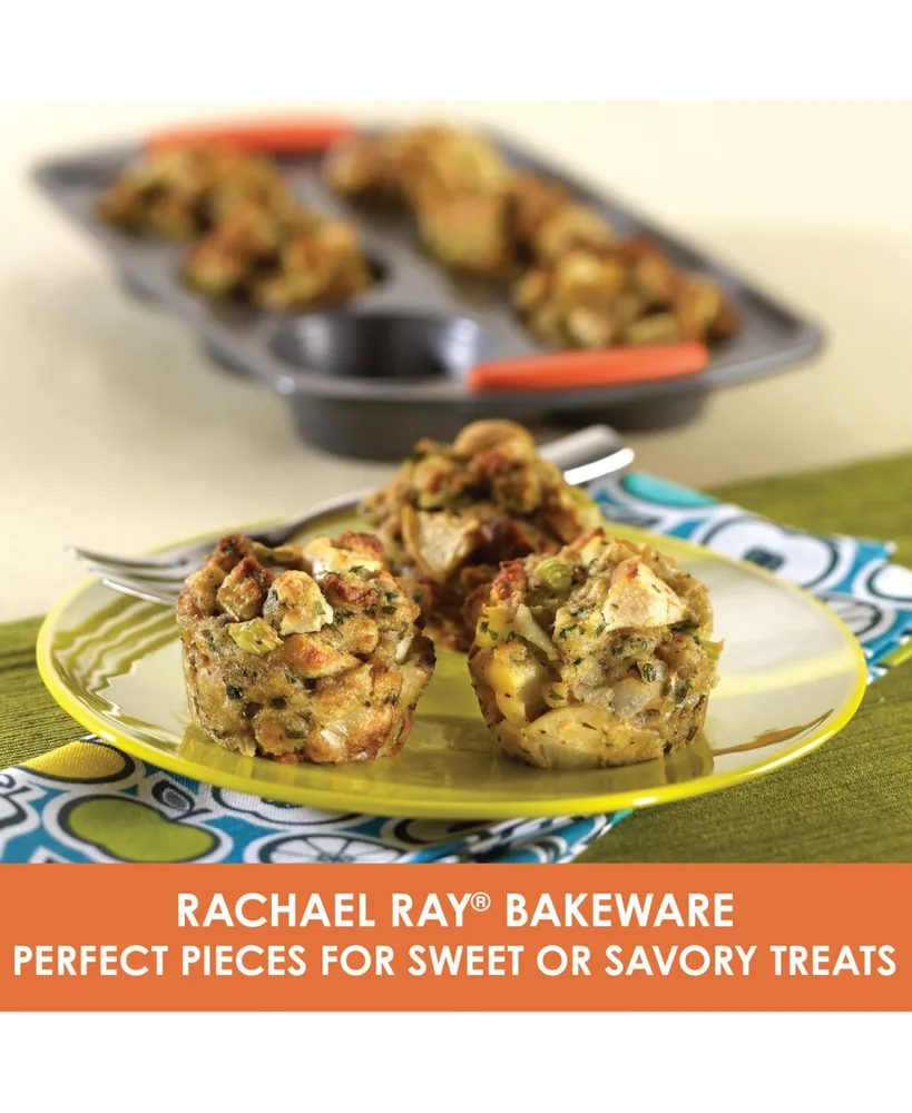 Rachael Ray Yum-o! 4-Pc. Bakeware Oven Lovin' Nonstick Muffin and Cupcake Making Set