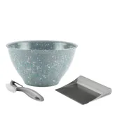 Rachael Ray Kitchen Prep Garbage Bowl, Veg-a-Peel, and Bench Scrape Set