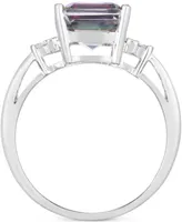 Mystic Topaz (3-1/2 ct. t.w.) & Diamond (1/20 ct. t.w.) Ring in 14k White Gold