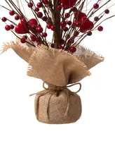 Glitzhome Valentine's Berry Heart Table Tree