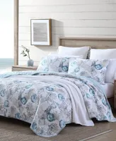 Tommy Bahama Freeport Blue Reversible 3-Piece Full/Queen Quilt Set