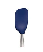 Tovolo Flex-Core Stainless Steel Handled Spoonula, Silicone Spoon Spatula Head