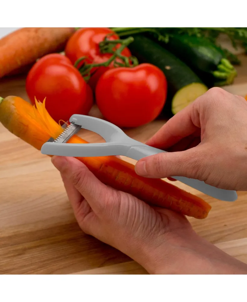 Tovolo Magnetic S/3 Vegetable Peelers, Magnetic Handles for Compact Storage