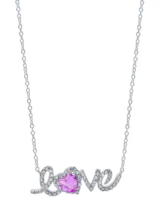 Women's 'Love' Necklace in Sterling Silver