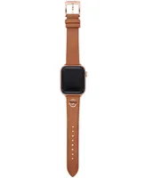 Michael Kors Logo Charm Luggage Leather 38/40mm Band for Apple Watch