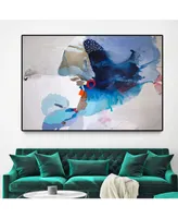 Giant Art Ocean Tides Oversized Framed Canvas, 60" x 40"