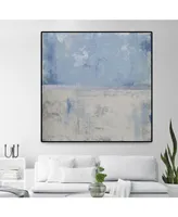 Giant Art Silver Aura Oversized Framed Canvas, 45" x 45"