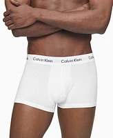 Calvin Klein Men's 3-Pack Cotton Stretch Low-Rise Trunk Underwear