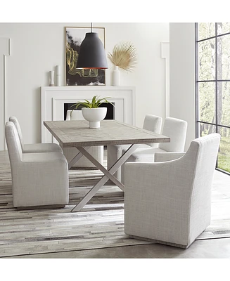 Closeout! Highland Park 7pc Dining Set (Table, 4 Side Chairs & 2 Arm Chairs)