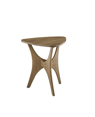 Ink+Ivy Blaze Triangle Wood Side Table