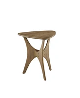 Ink+Ivy Blaze Triangle Wood Side Table