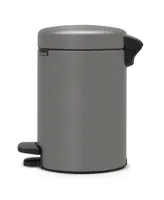 NewIcon Step On Trash Can, 0.8 Gallon, 1.3 Liter