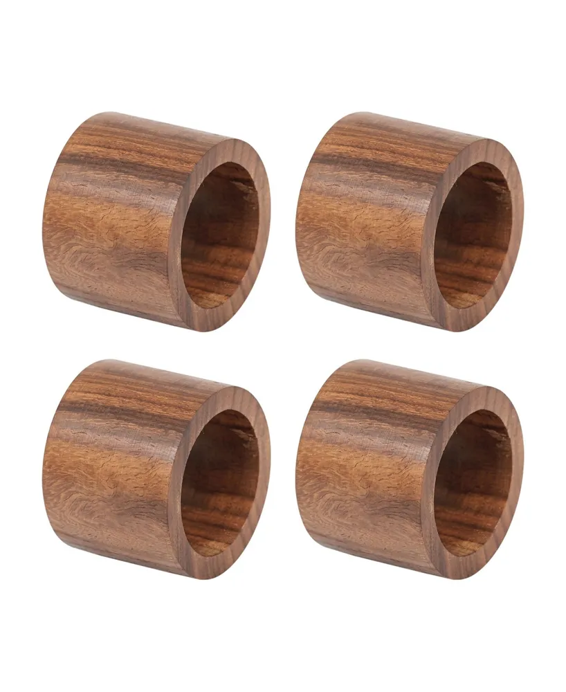 Design Imports Band Napkin Ring, Set of 4