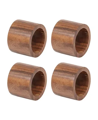 Design Imports Band Napkin Ring, Set of 4