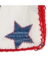 Design Imports Antique Stars with Embroidered Edge Napkin, Set of 6