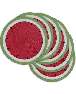 Design Import Summer Day Watermelon Placemats, Set of 6