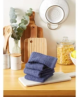 Design Import Solid Waffle Terry Dishtowel, Set of 4