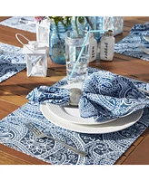 Design Imports Paisley Print Outdoor Napkin, Set of 6