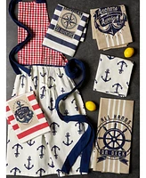 Design Imports Maritime Spread Kitchen Textiles, Anchors Away, 1 Piece