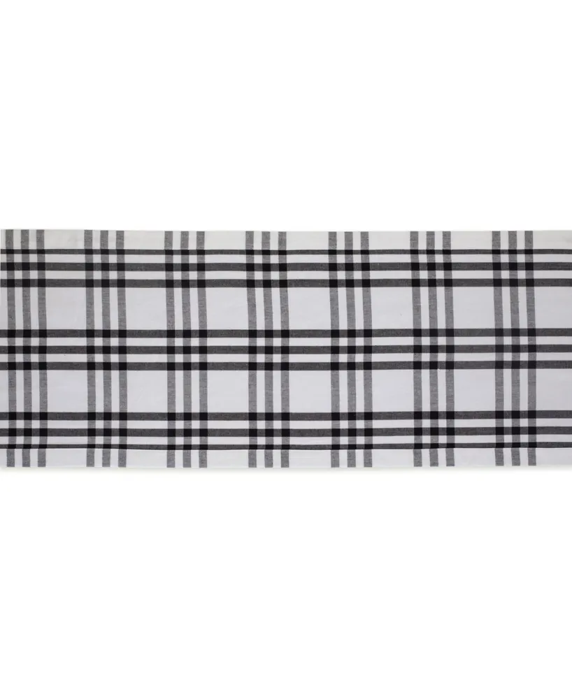 Design Imports Plaid Table Runner, 14" x 72"