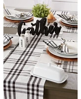 Design Imports Plaid Table Runner, 14" x 72"