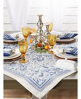 Design Imports Madeira Print Table Topper 40" x 40"