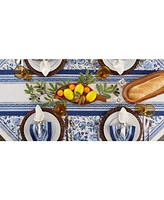 Design Imports Porto Stripe Print Table Runner, 14" x 72"