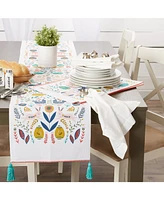 Design Imports Easter Garden Embellished Table Runner, 14" x 108"