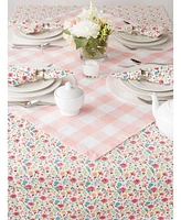 Design Imports Buffalo Check Table Topper, 40" x 40"