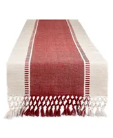 Design Imports Barn Dobby Stripe Table Runner, 13" x 108"