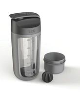 Leo to Go Shaker Bottle with Powder Compartment, 0.5 L